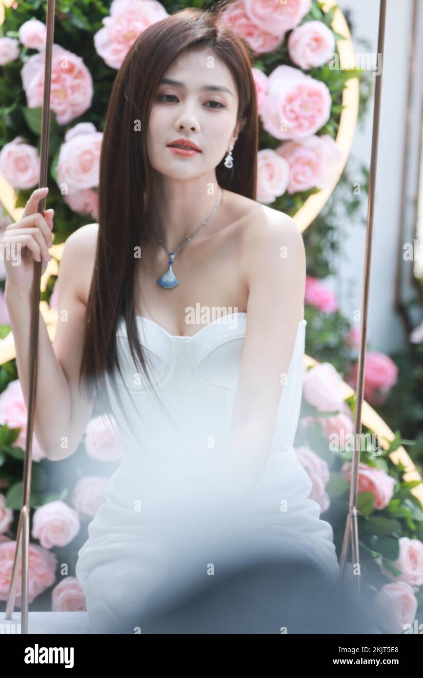 Chinese Actress, Model and Singer Bai Lu attended the BVLGARI activity