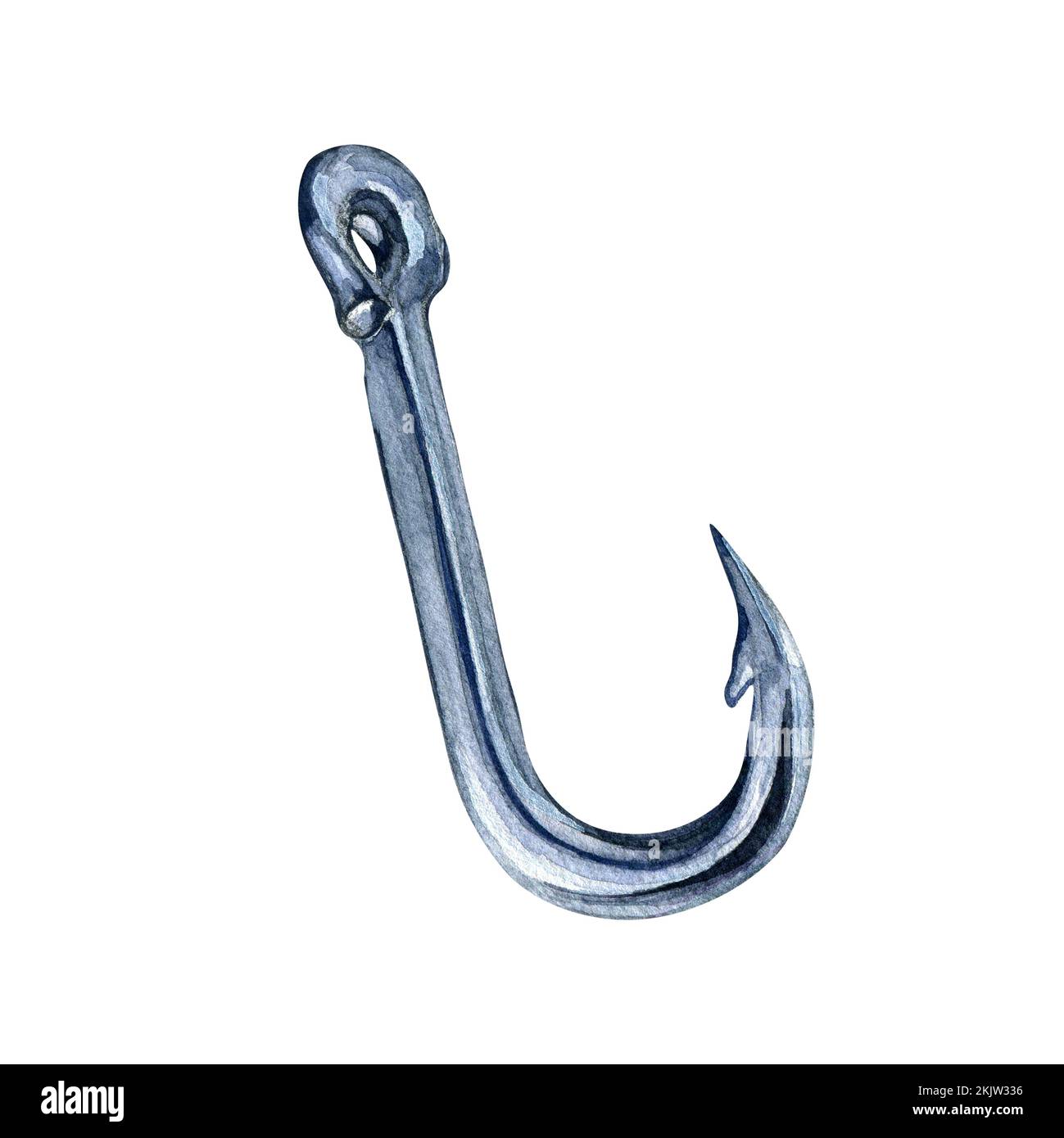 Metal fish hook Cut Out Stock Images & Pictures - Alamy