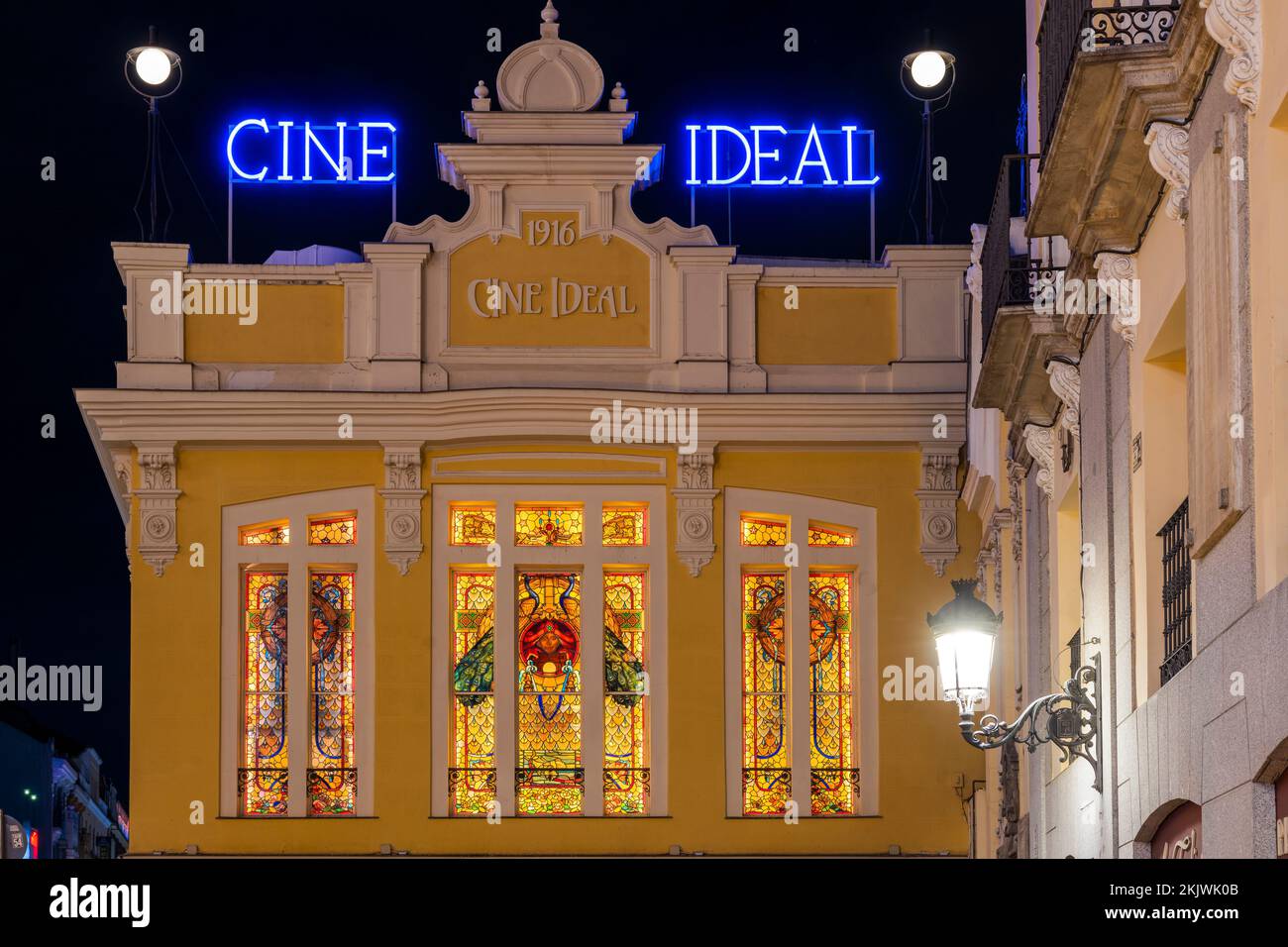 Cine Ideal cinema, Madrid, Spain Stock Photo