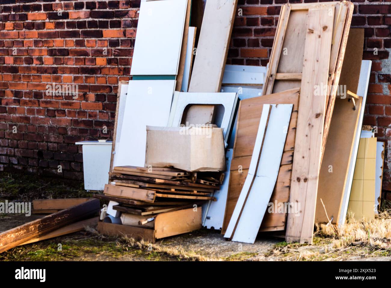 Bulky waste on the street Stock Photo Alamy