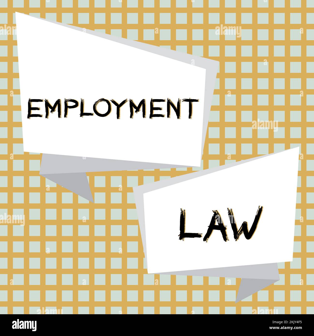 Text caption presenting Employment Law. Word for deals with legal ...