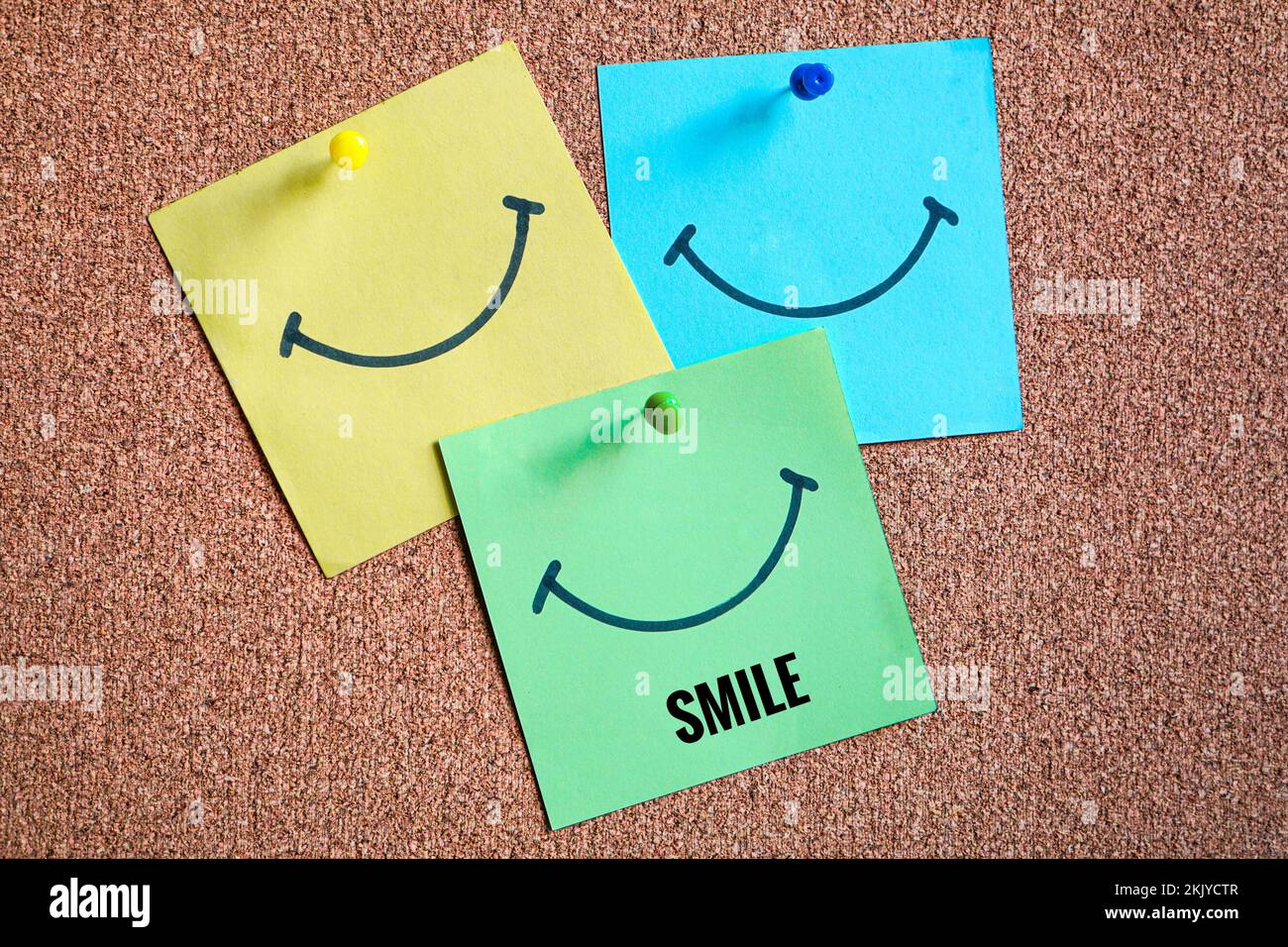smile emotion message, feelings and emotions Stock Photo