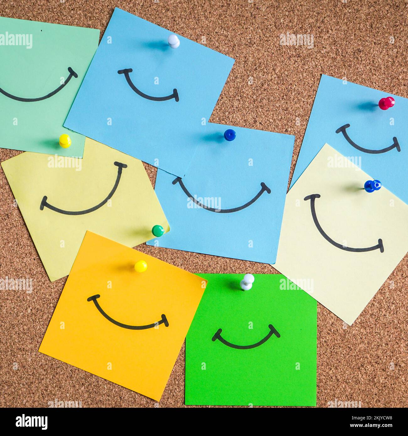 smile emotion message, feelings and emotions Stock Photo
