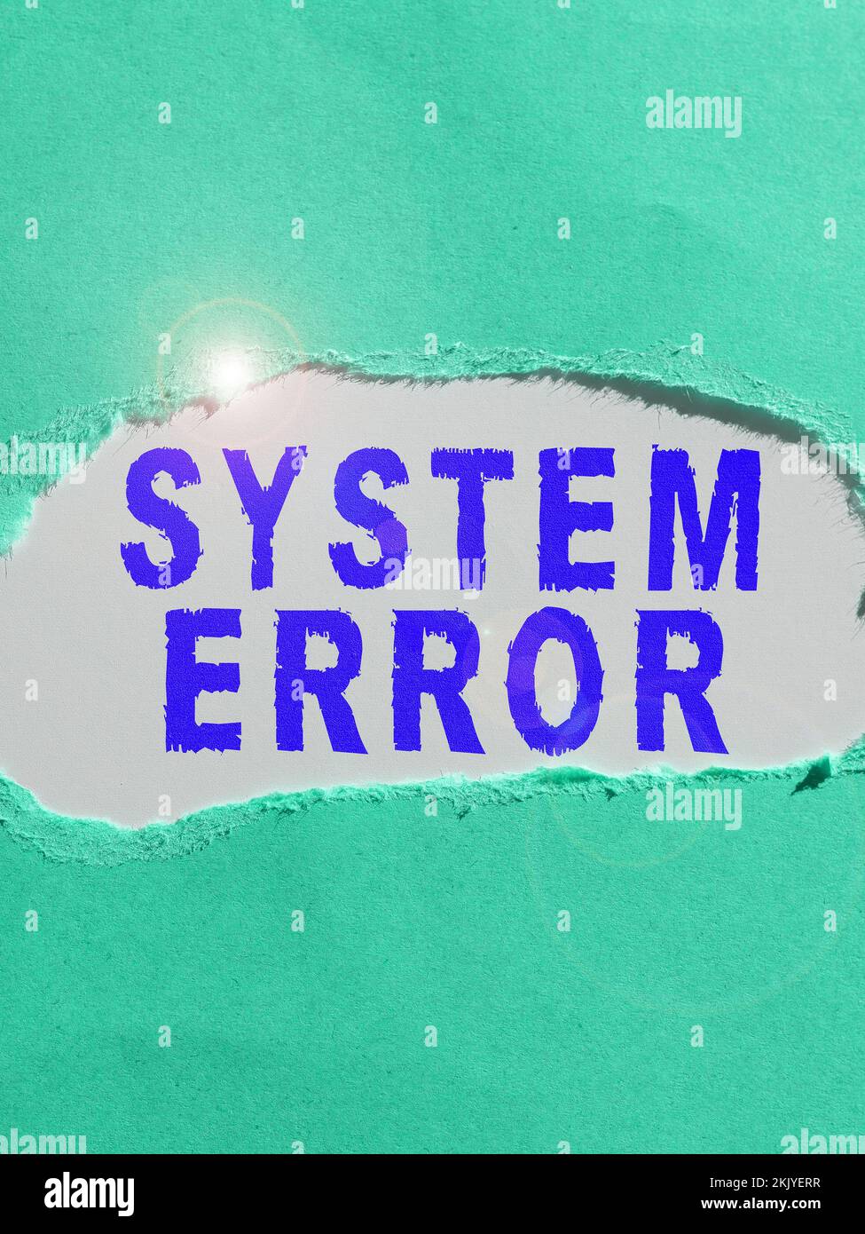 Text sign showing System Error. Concept meaning Technological failure