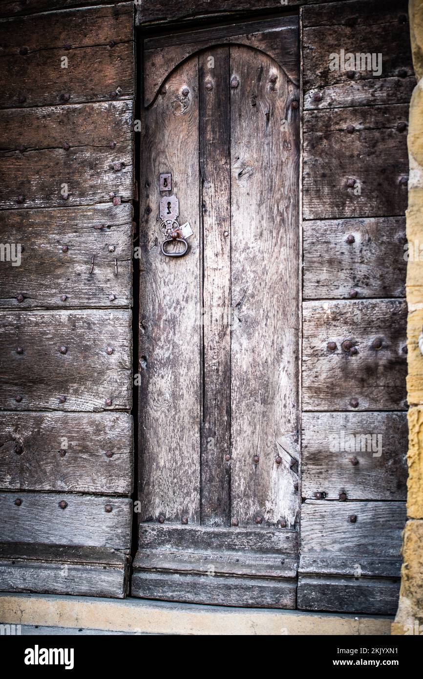 Many hands have turned the keys to unlocked and opened this old wooden