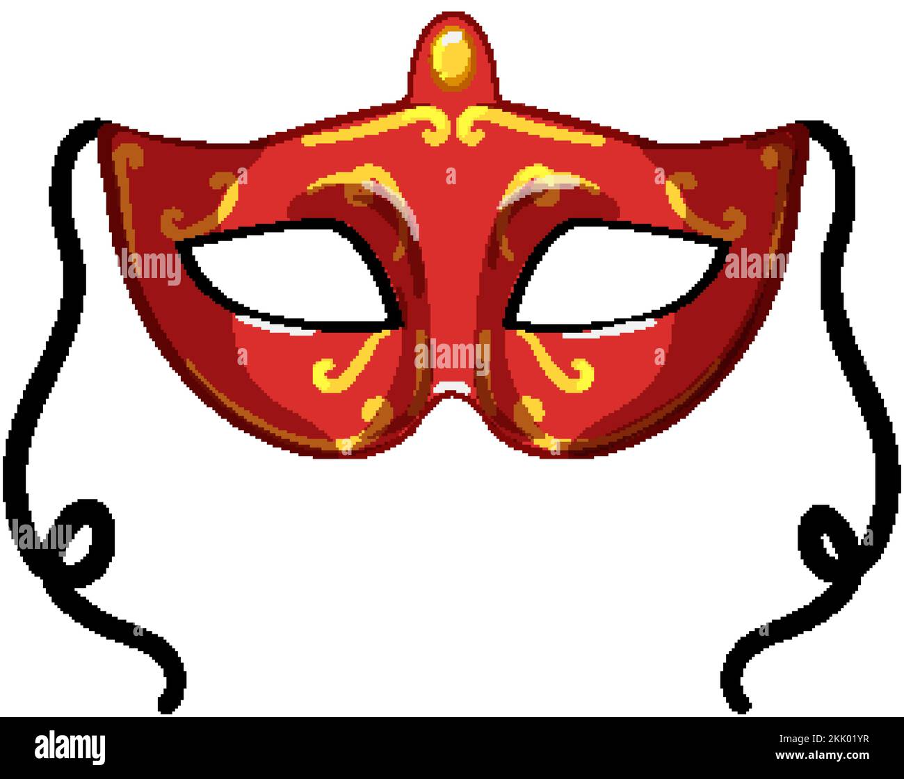 venice carnival mask cartoon vector illustration Stock Vector Image