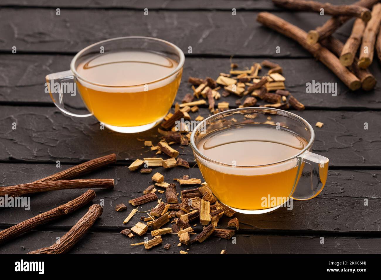 Medicinal licorice drink Glycyrrhiza glabra Stock Photo Alamy