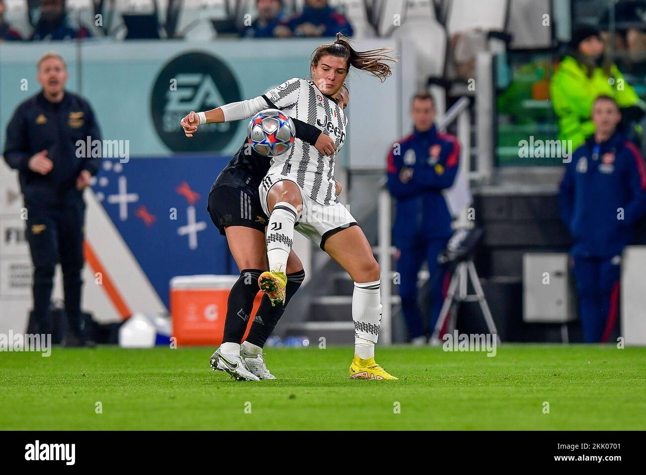Turin, Italy. 24th Nov, 2022. Sofia Cantore (9) of Juventus seen in the ...