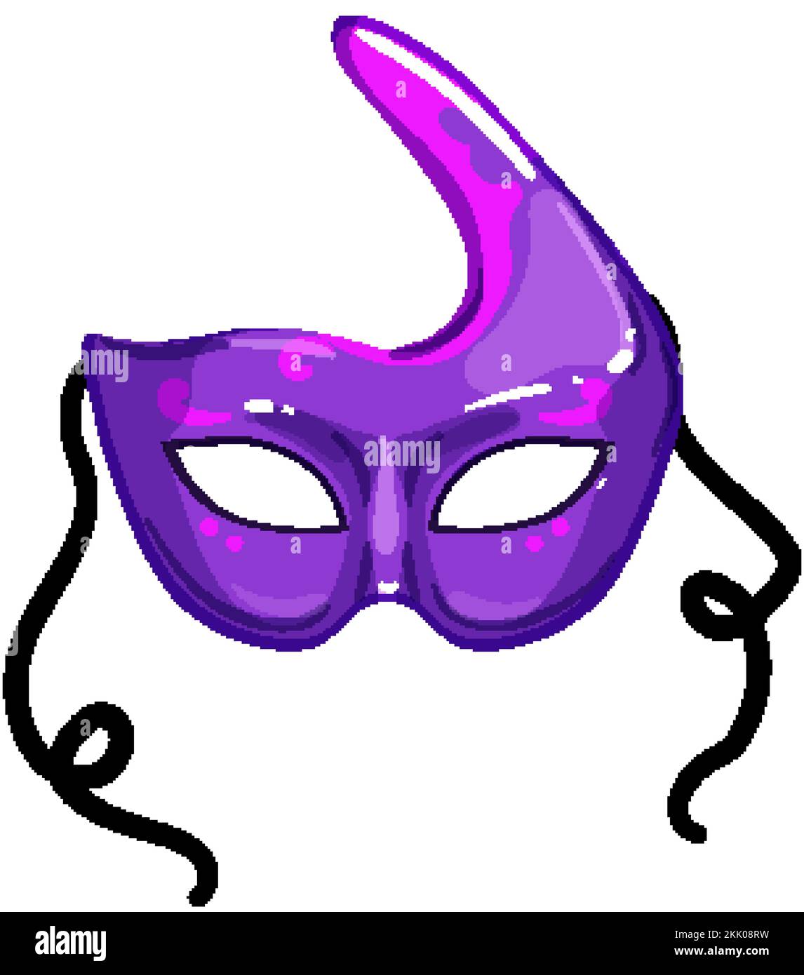 face carnival mask cartoon vector illustration Stock Vector Image & Art
