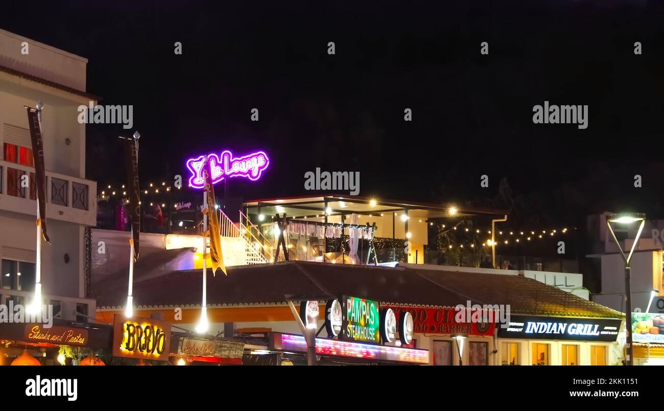 Nightlife in Albufeira at the Algarve coast of Portugal Stock Photo Alamy