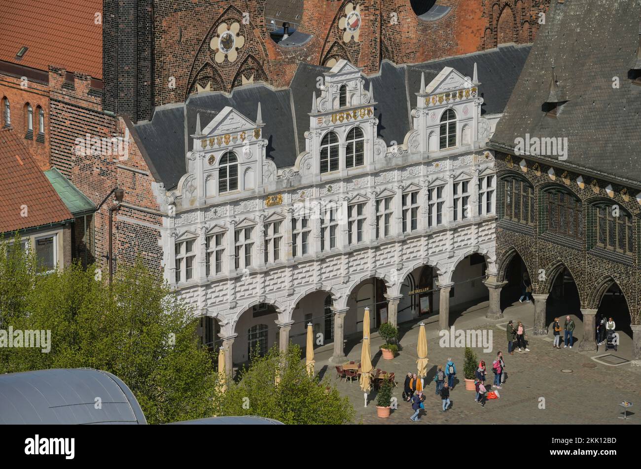 Renaissancelaube, Rathaus, Markt, Lübeck, SchleswigHolstein