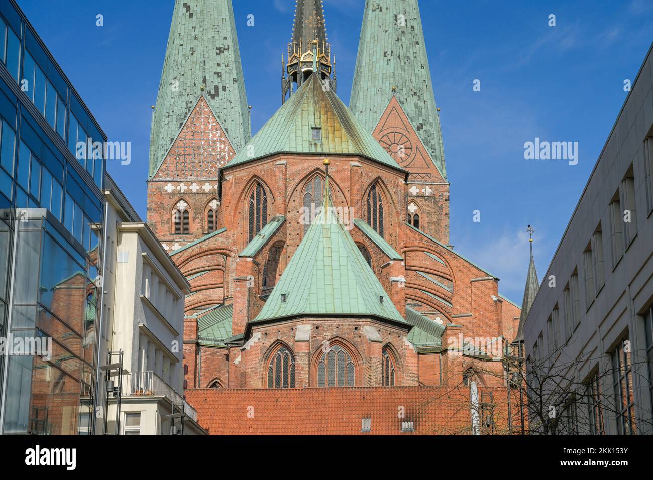 St. Marien-Kirche, Schrangen, Lübeck, Schleswig-Holstein, Deutschland ...