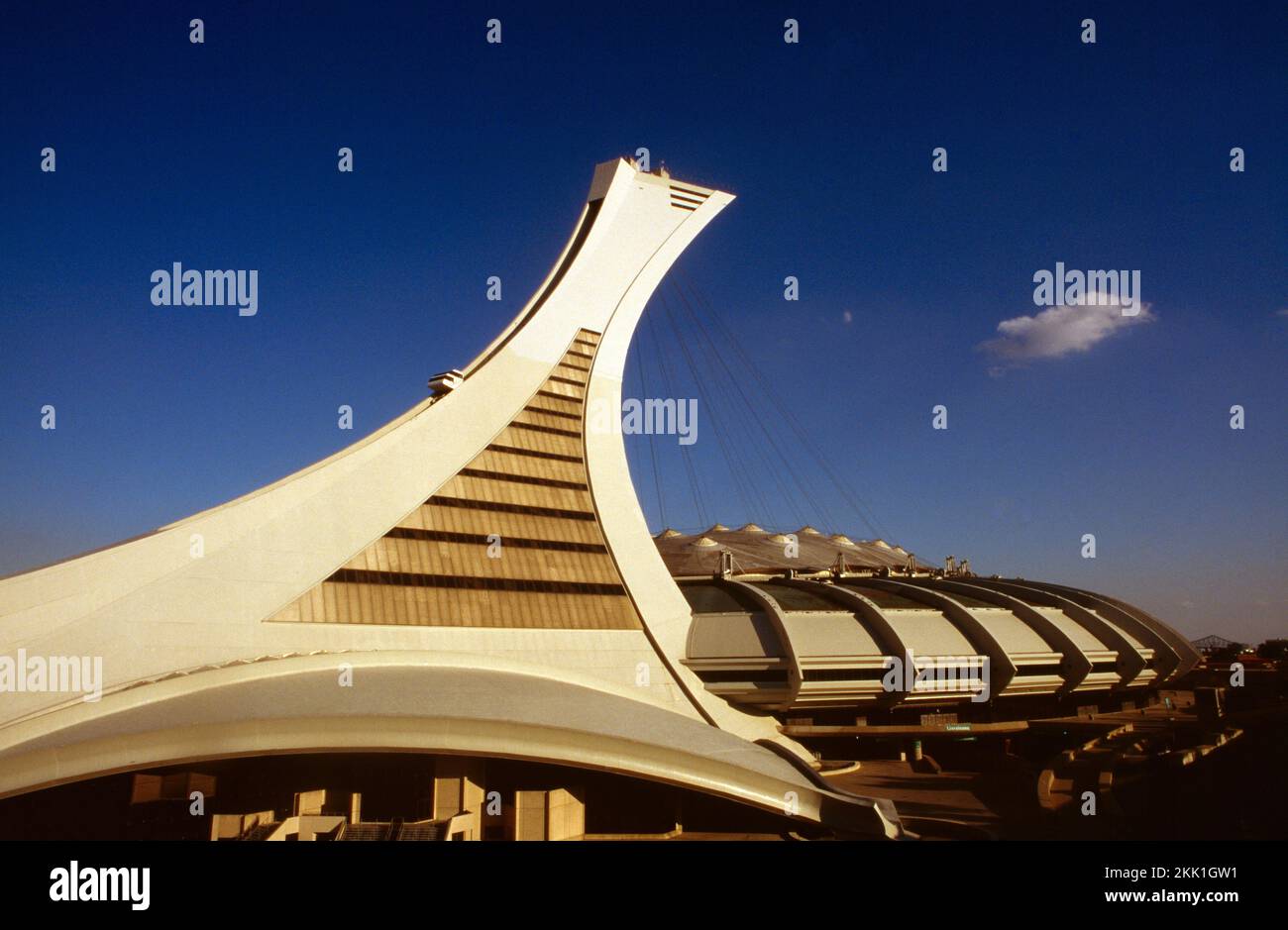 Quebec Montreal Canada Montreal Tower and Olympic Stadium built for
