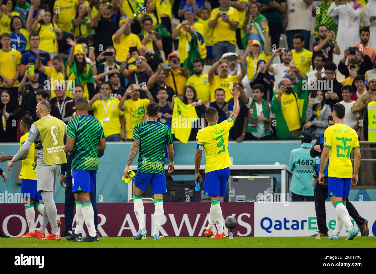 Doha, Qatar. 24th Nov, 2022.  Final jubilation Brazil Brazil - Serbia  World Cup 2022 in Qatar 24.11.2022 Credit: Moritz Muller/Alamy Live News Stock Photo