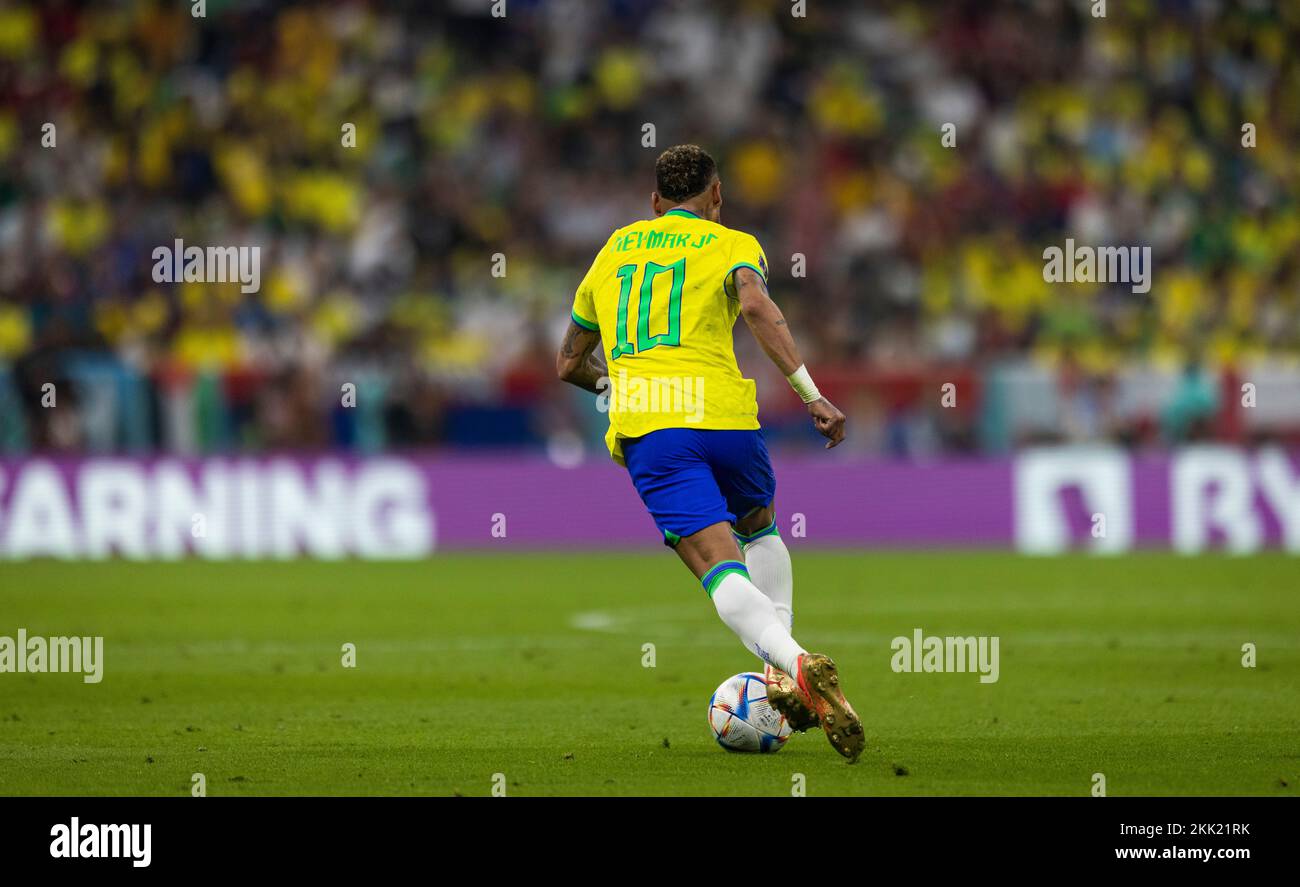 Doha, Qatar. 24th Nov, 2022.  Neymar (Brasilien) Brazil - Serbia  World Cup 2022 in Qatar 24.11.2022 Credit: Moritz Muller/Alamy Live News Stock Photo