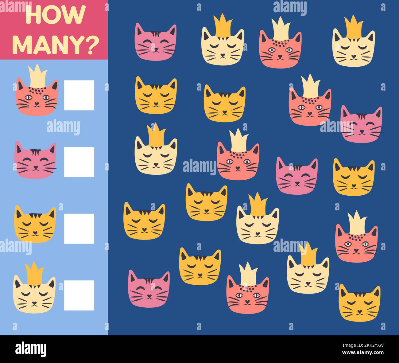 Cartoon illustration educational counting math hi-res stock photography and  images - Page 14 - Alamy