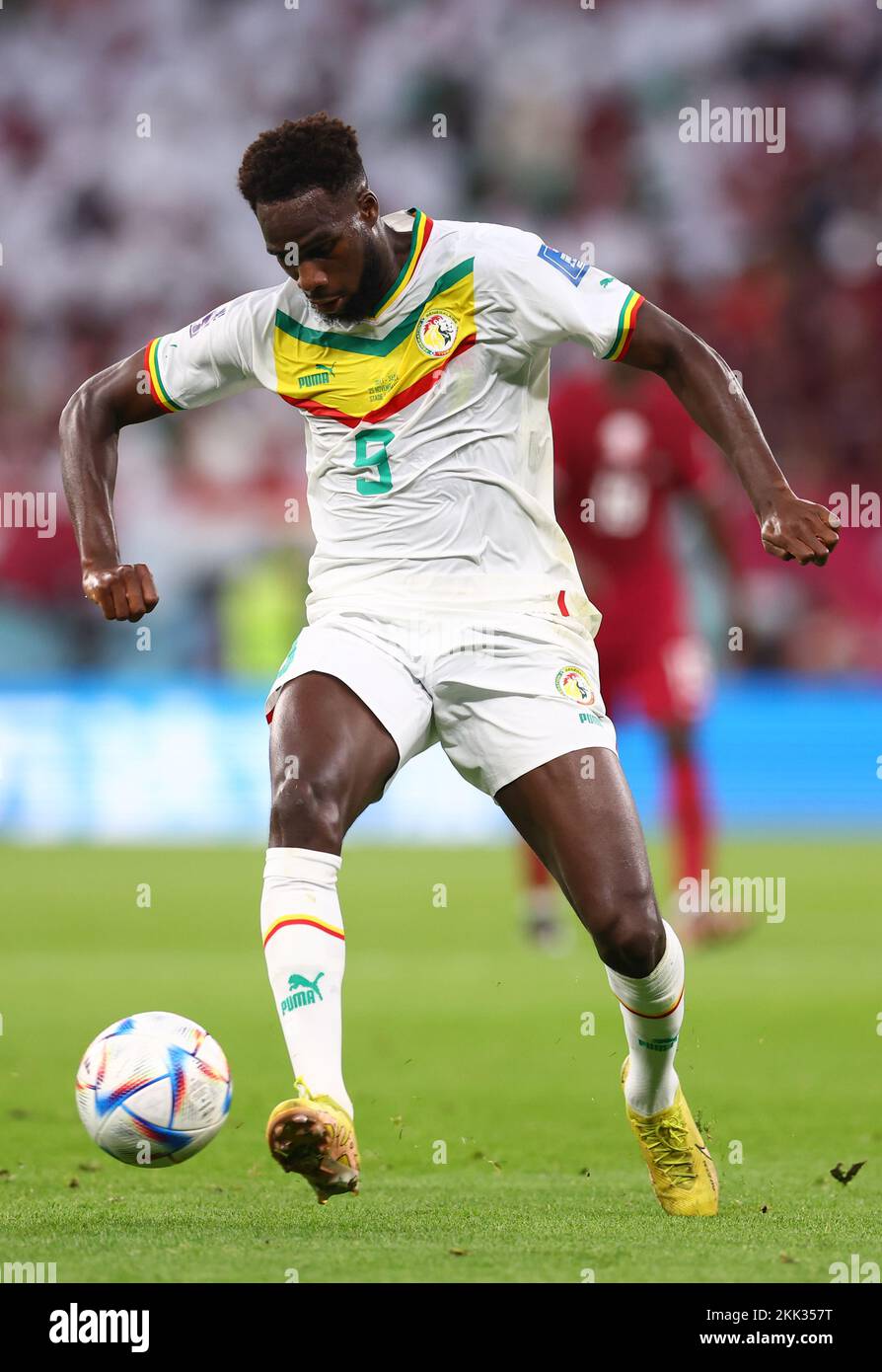 Doha, Qatar, 25th November 2022. Idrissa Gueye of Senegal  during the FIFA World Cup 2022 match at Al Thumama Stadium, Doha. Picture credit should read: David Klein / Sportimage Credit: Sportimage/Alamy Live News Credit: Sportimage/Alamy Live News Stock Photo