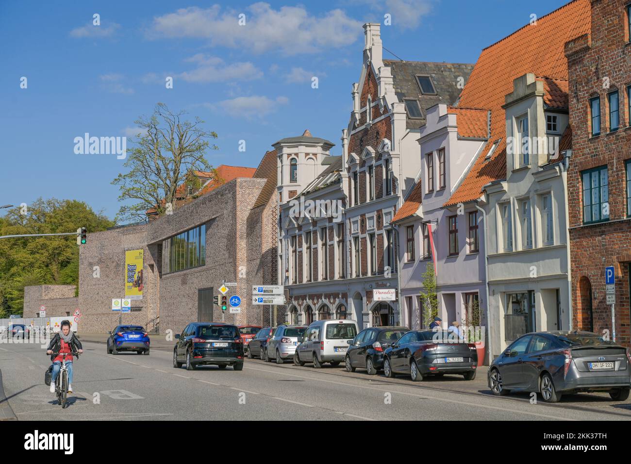 Europäisches Hansemuseum, Bürgerhäuser, An der Untertrave, Lübeck, Schleswig-Holstein, Deutschland Stock Photo