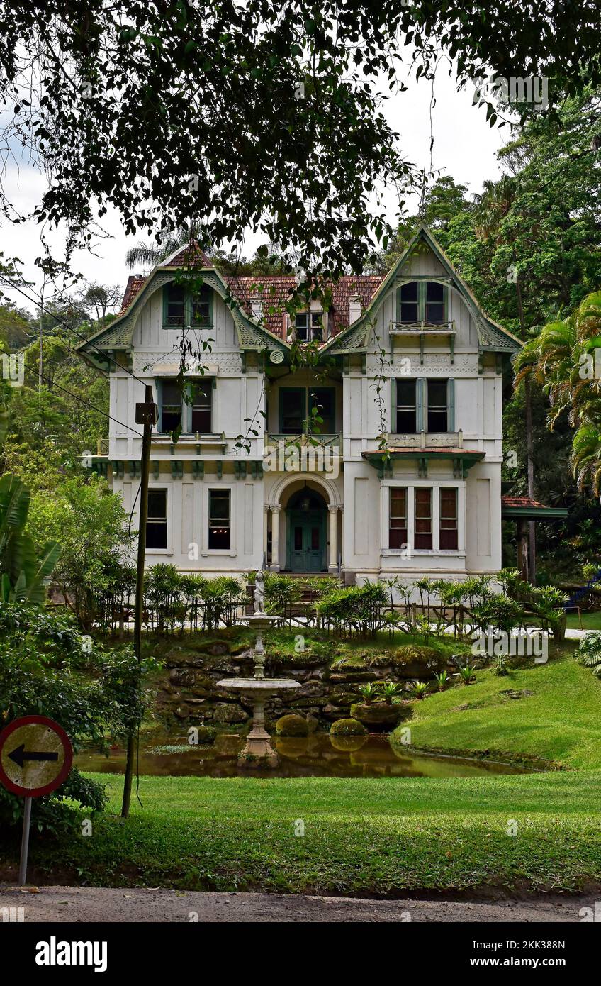 PETROPOLIS, RIO DE JANEIRO, BRAZIL - October 28, 2022: House of the Seven Errors (Casa da Ipiranga) Stock Photo