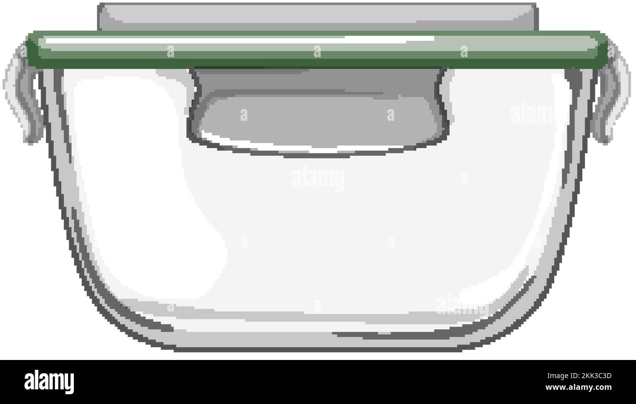 lunch glass container cartoon vector illustration Stock Vector Image ...
