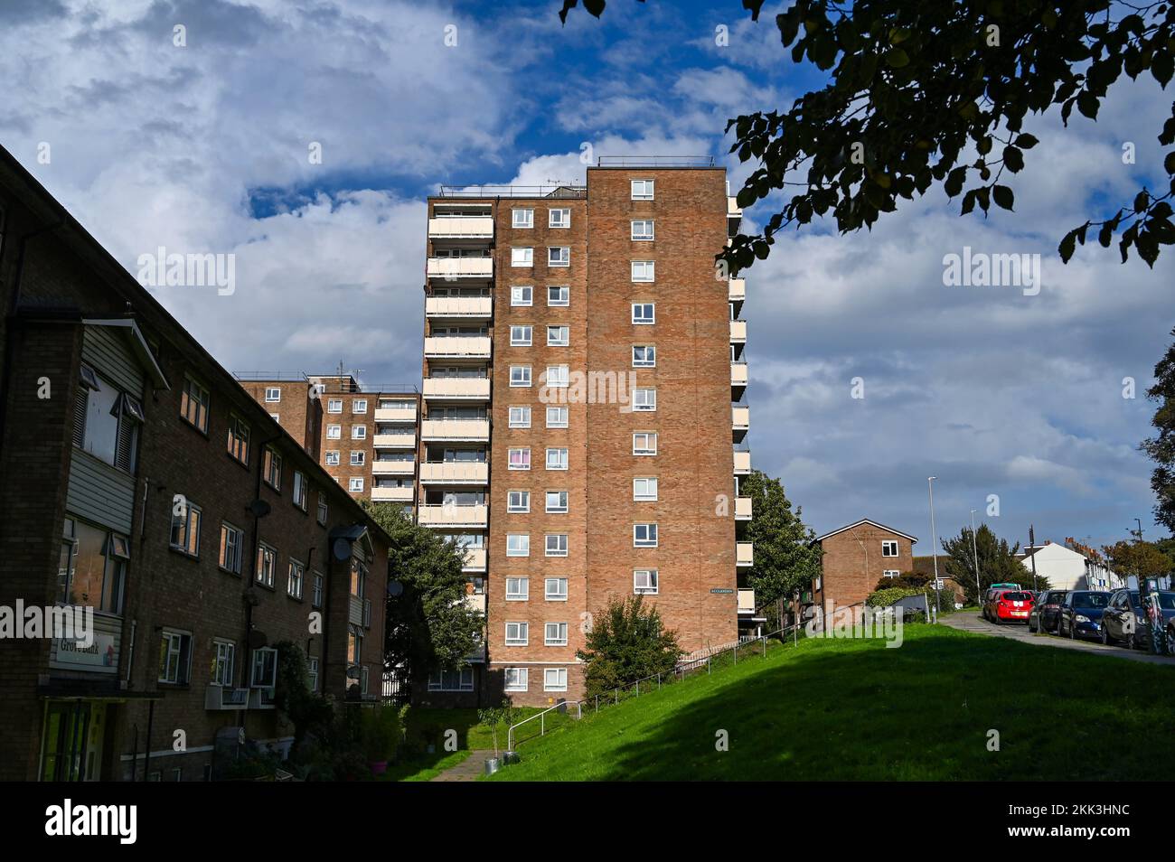 Blocks of flats in Brighton , Sussex , England UK  Photograph taken by Simon Dack Stock Photo