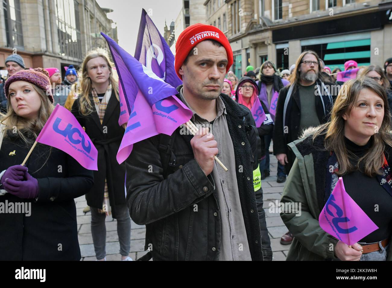 Glasgow Scotland, UK 25 November 2022. EIS, University Lecturers ...