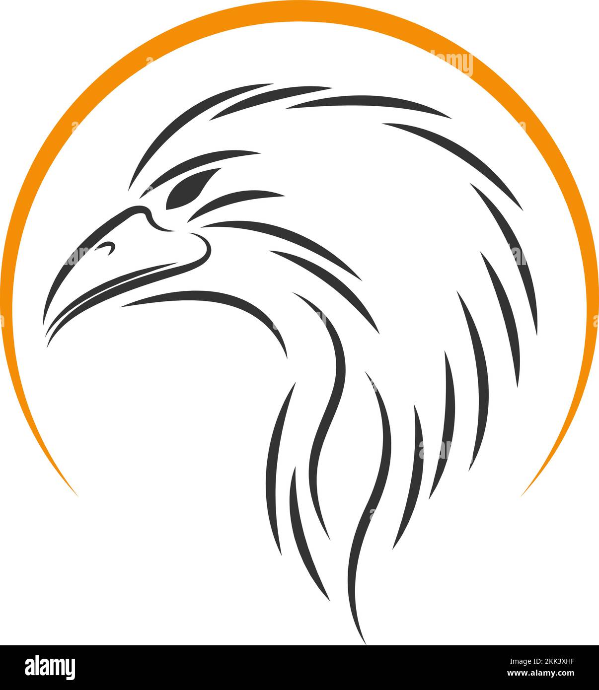 Raven logo icon design illustration vector Stock Vector