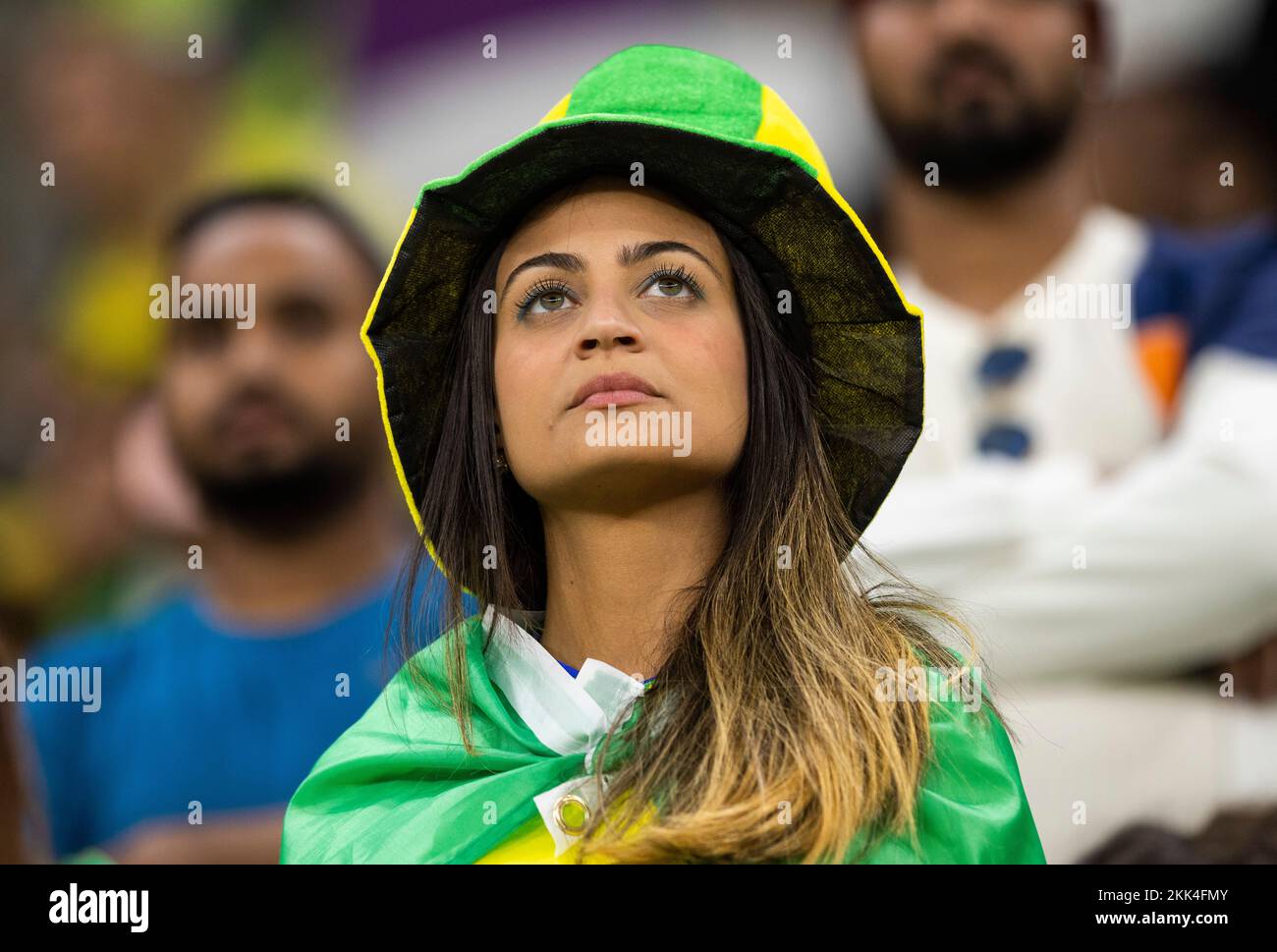 Doha, Qatar. 24th Nov, 2022.  Brazil Fan  Brazil - Serbia  World Cup 2022 in Qatar 24.11.2022 Credit: Moritz Muller/Alamy Live News Stock Photo