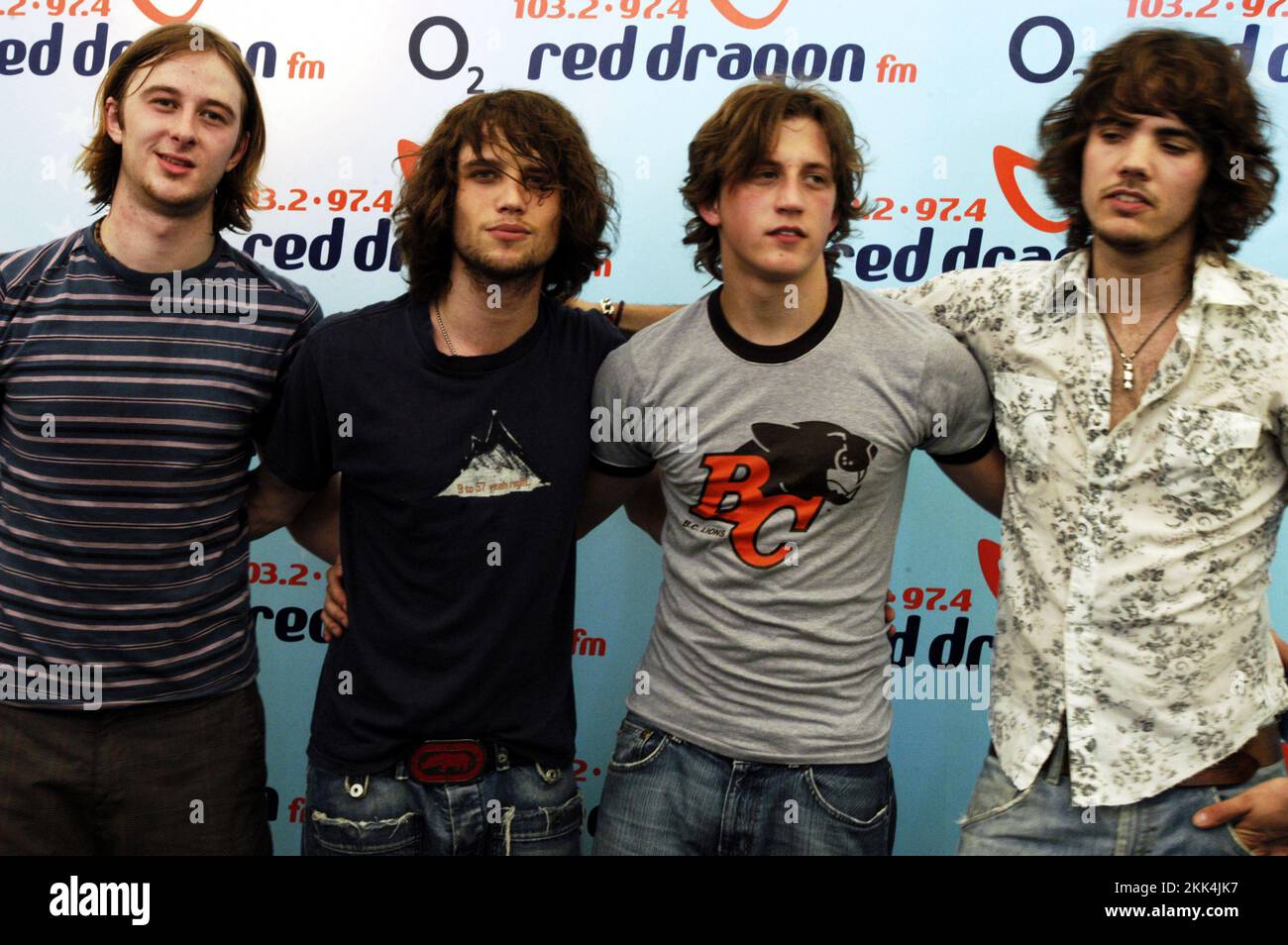 Singer Rooster The British band ROOSTER photographed backstage at Red Dragon Party In ...