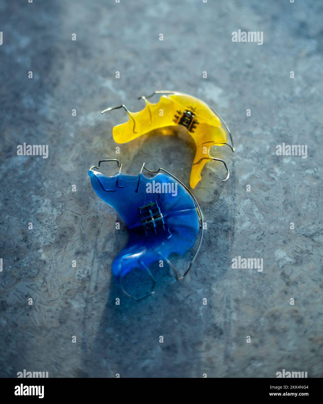 Dental plates for bite correction and dental treatment. Removable Treatments, Orthodontic plate