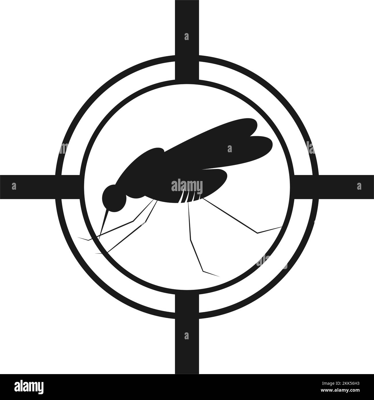 Cartoon mosquito Black and White Stock Photos & Images Alamy