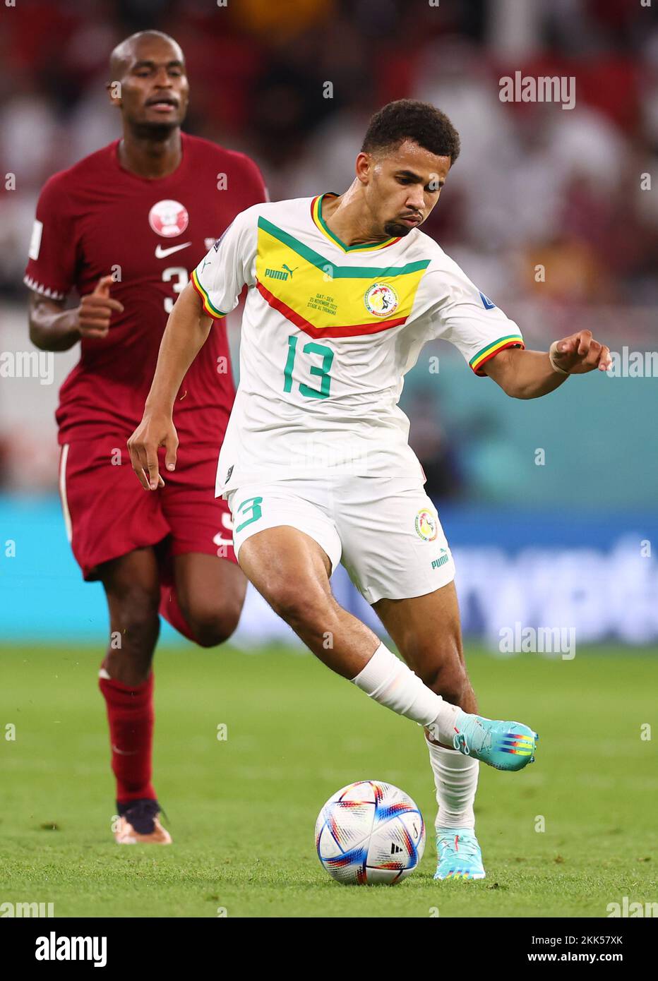 Doha, Qatar, 25th November 2022.  Iliman N'Diaye of Senegal during the FIFA World Cup 2022 match at Al Thumama Stadium, Doha. Picture credit should read: David Klein / Sportimage Stock Photo