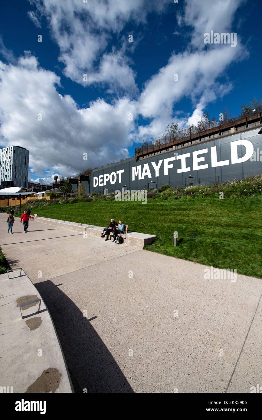 Mayfield Park, Manchester City Centre. Stock Photo