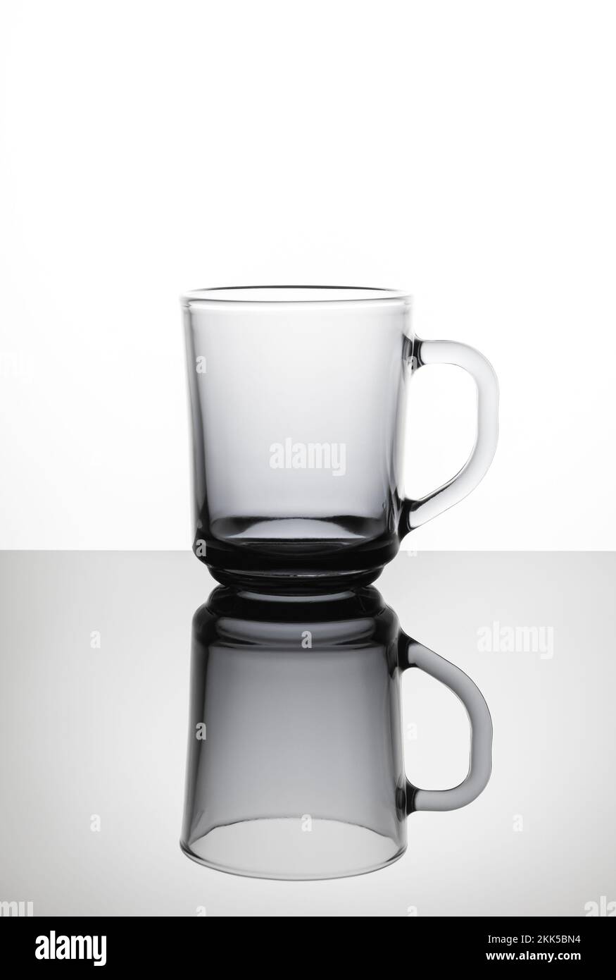 Empty coffee glass Stock Photo