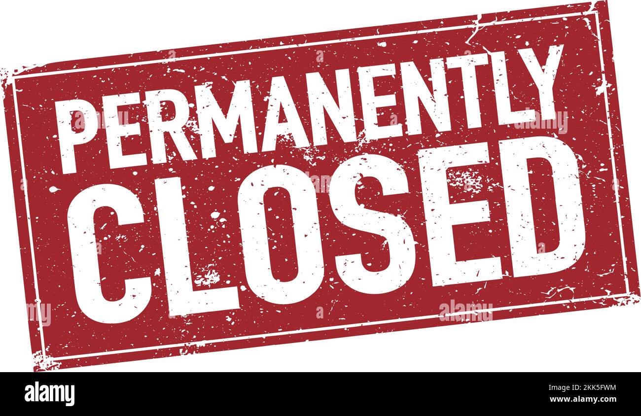 Closed Permanently Cut Out Stock Images Pictures Alamy