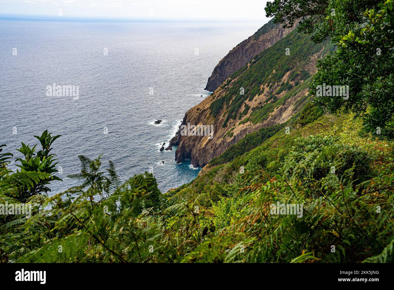 Vereda do Larano ridge hike, Porto da Cruz. An exposed trail with