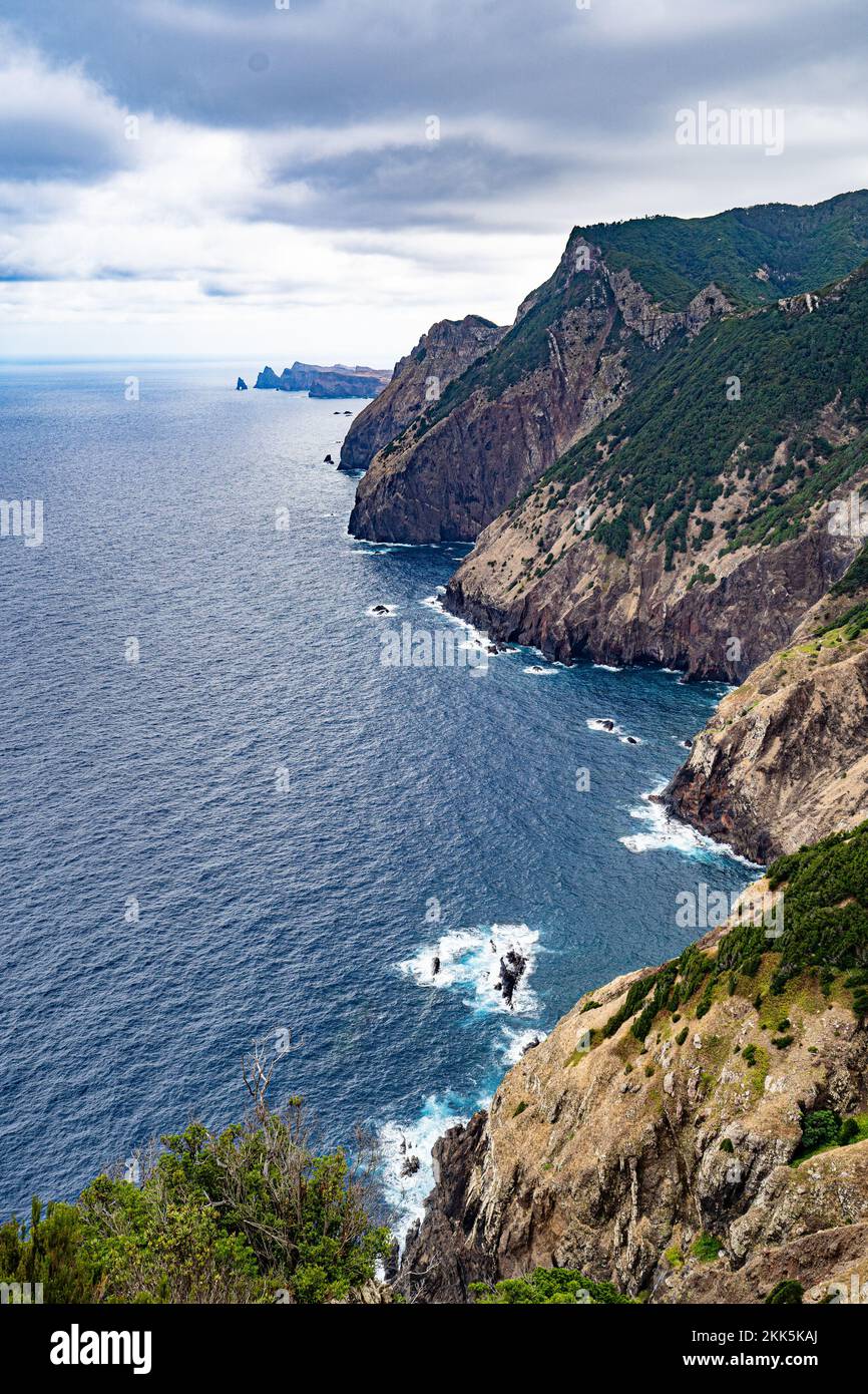 Vereda do Larano ridge hike, Porto da Cruz. An exposed trail with