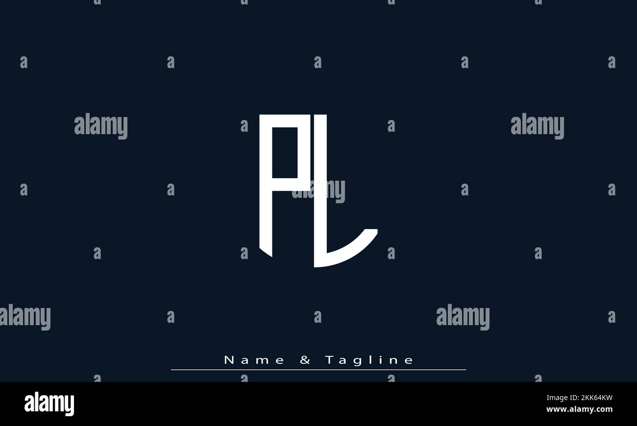 Alphabet letters Initials Monogram logo PL , LP Stock Vector Image ...
