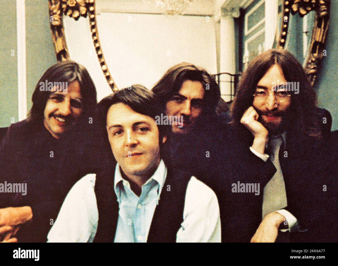 EMI CD  Disc Booklet - The Beatles 1967/1970 Album. Stock Photo