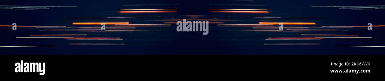 Abstract Light trails in the dark Stock Photo - Alamy