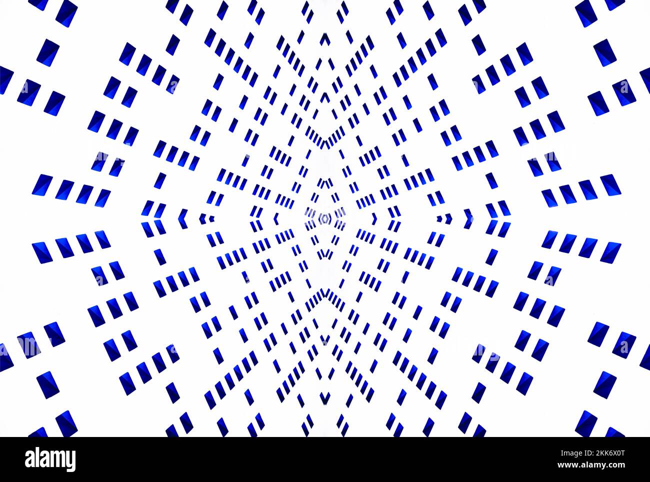 abstract Blue shapes on white wall Stock Photo - Alamy