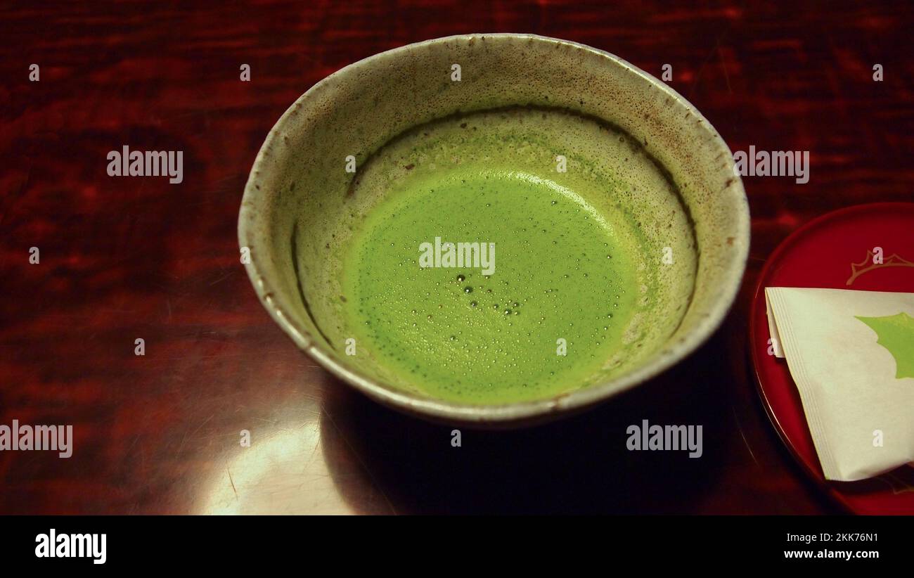 Japanese green tea (Matcha Stock Photo - Alamy