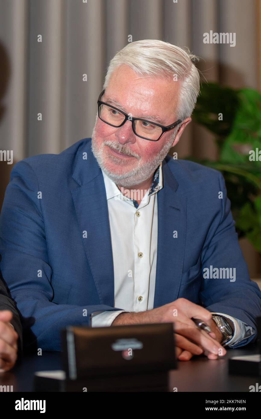 Architect Luc De Graef pictured during the official signing ceremony ...