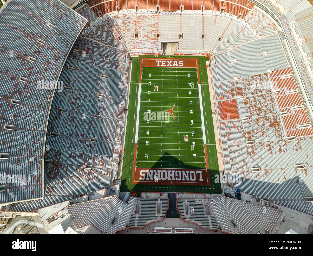 Darrell K Royal-Texas Memorial Stadium - home of the Longhorns Football Team in Austin - aerial view - AUSTIN, UNITED STATES - NOVEMBER 1, 2022 Stock Photo