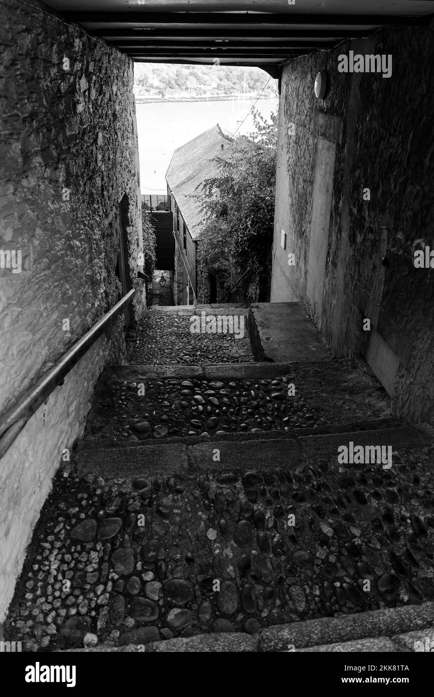 Falmouth alley ways and steps. Exploring the lanes of Falmouth town