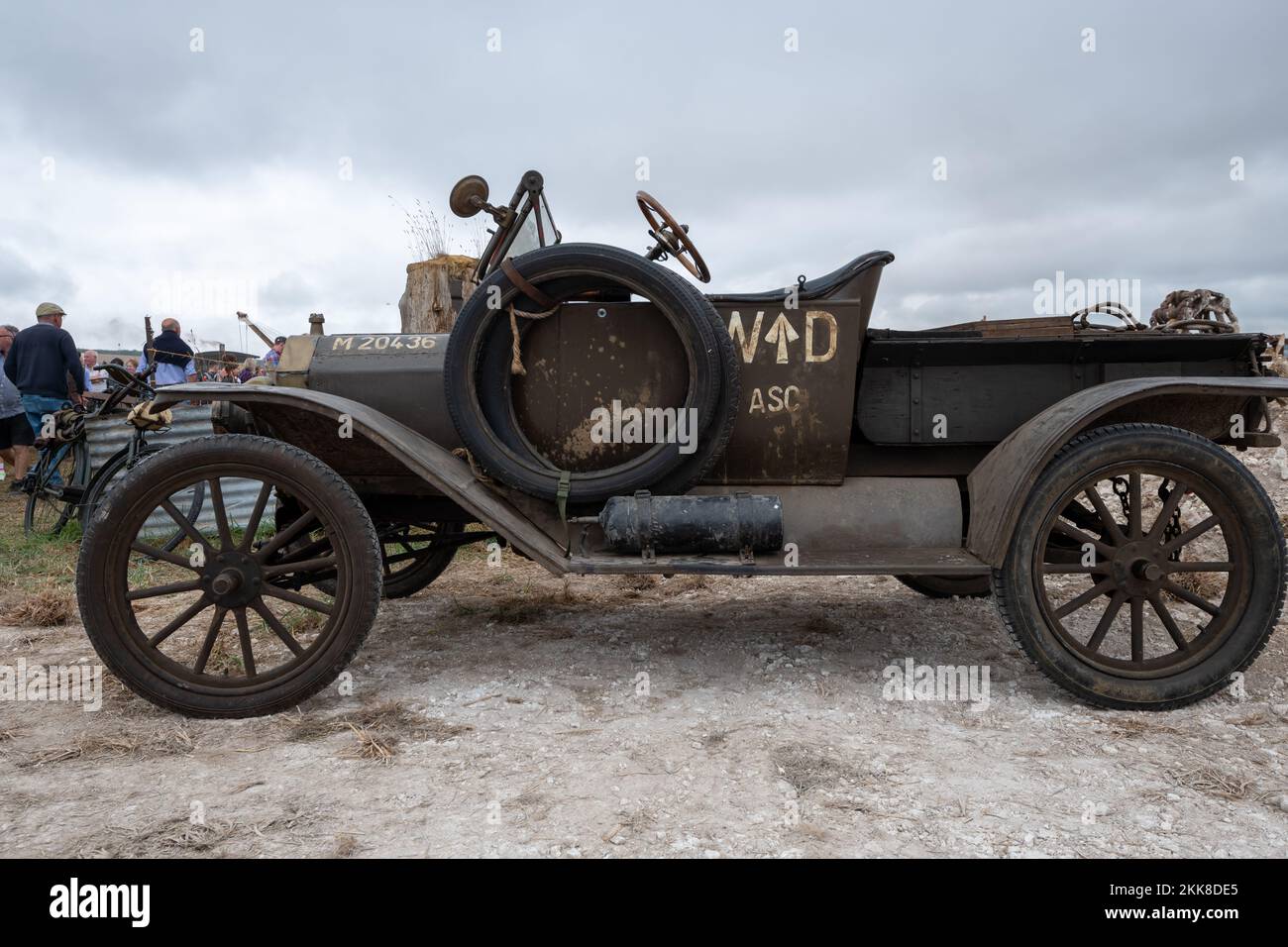 Tarrant Hinton.Dorset.United Kingdom.August 25th 2022.A Ford Model T formerly used by the war department in the first world war is on display at the G Stock Photo