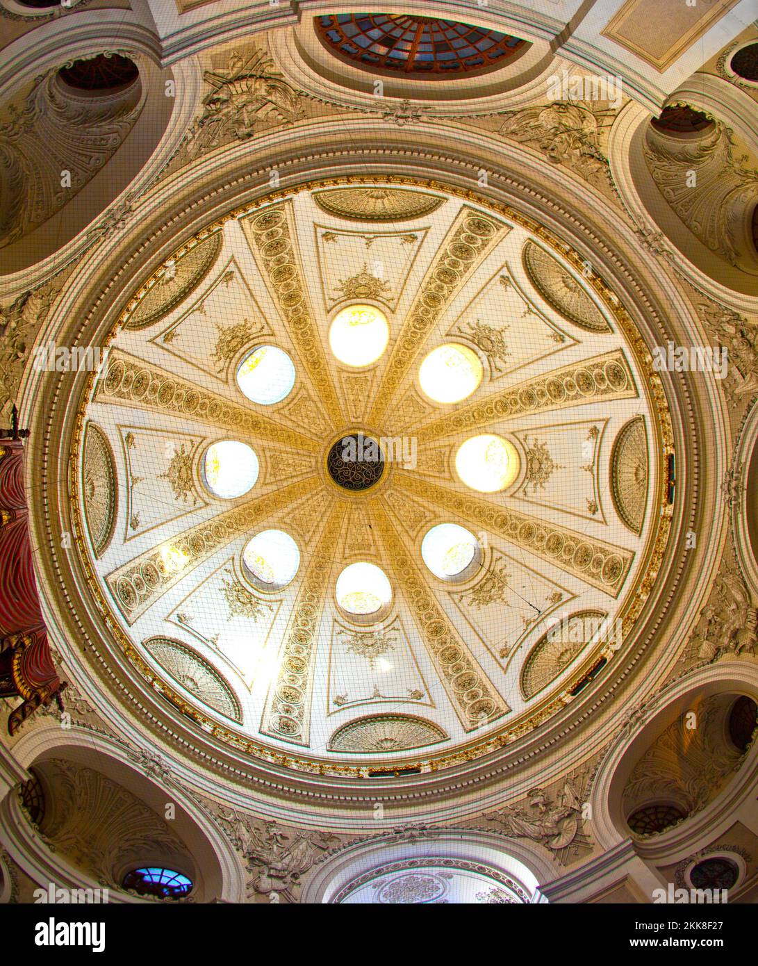 Vienna, Austria - November 26, 2010: detail of roof of Hofburg in Vienna, Austria. Stock Photo