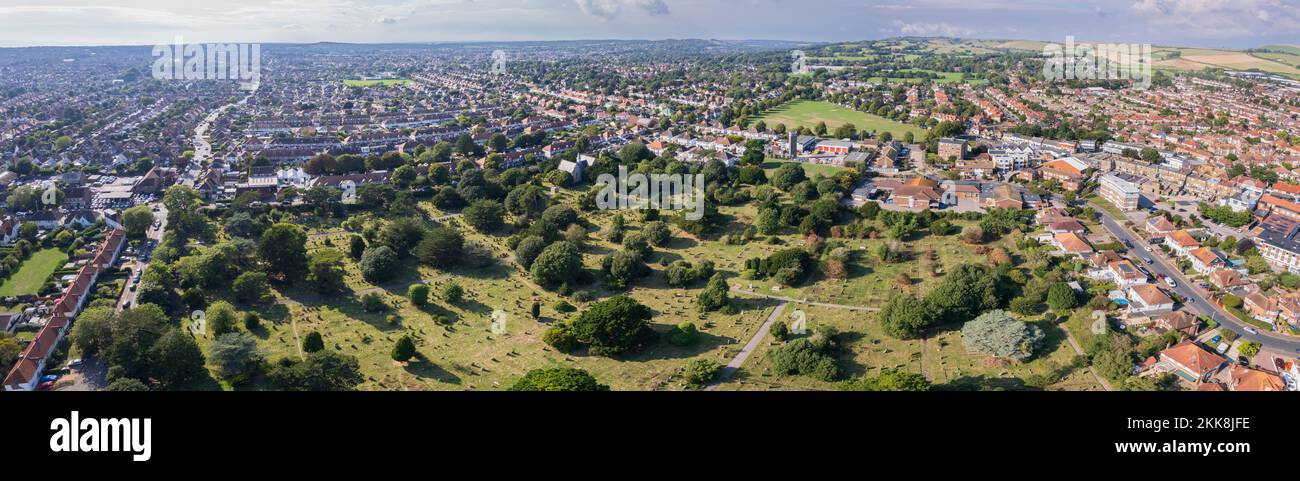Broadwater and Worthing Cemetery, East Sussex. Stock Photo