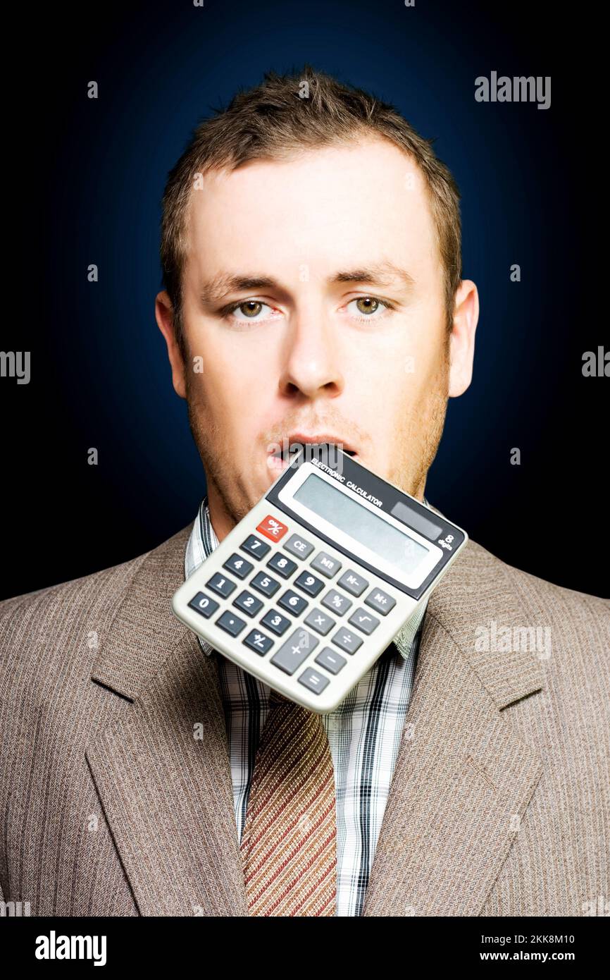 Crunching numbers male hires stock photography and images Alamy