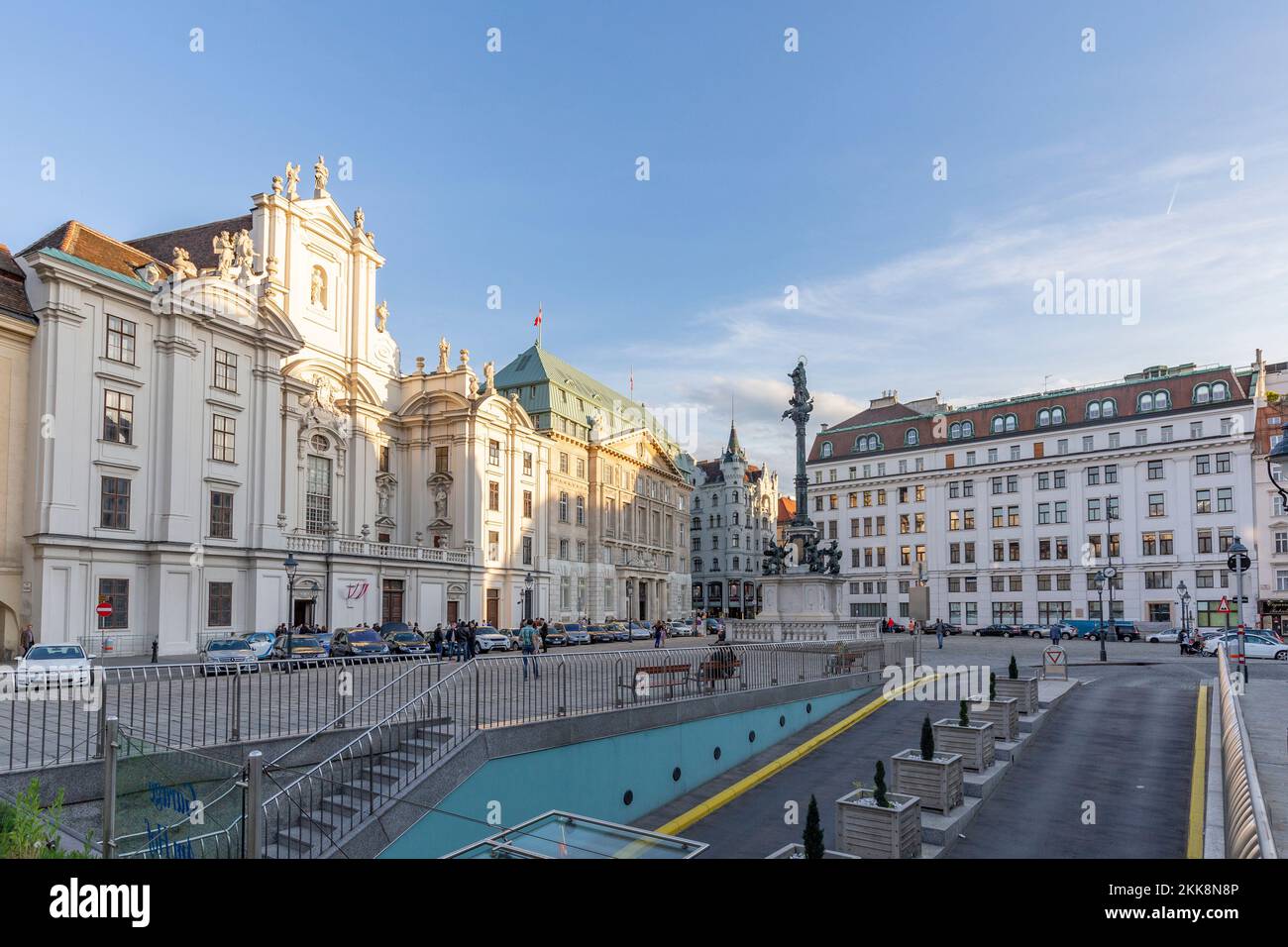 Vienna, Austria April 26, 2015 people enjoy shopping at the most